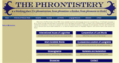 Desktop Screenshot of phrontistery.info