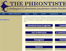 Tablet Screenshot of phrontistery.info